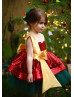 Sequin Tulle Unique Flower Girl Dress Christmas Dress